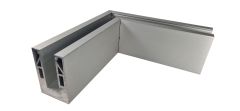 CRL 90 DEGREE BASE SHOE CORNER FOR 8B34DSA BASE SHOE, SATIN FINISH