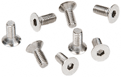 CRL Chrome 6 mm x 12 mm Cover Plate Flat Allen Head Screws