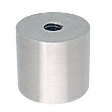 CRL 316 Brushed Stainless Clad Aluminum Standoff Base 1-1/2" Diameter by 1" Long