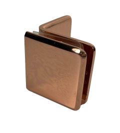 CRL Polished Copper Fixed Panel Beveled Clamp With Large Leg