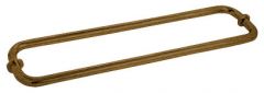 CRL Antique Brass 18" BM Series Back-to-Back Tubular Towel Bars with Metal Washers