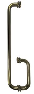 CRL Brushed Bronze 6" Pull Handle And 18" Towel Bar BM Series Combination With Metal Washers