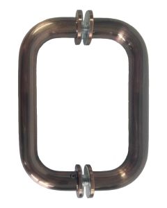 CRL Antique Brushed Copper 6" BM Series Tubular Back-To-Back Pull Handle