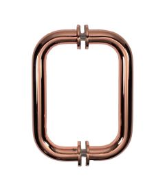 CRL Polished Copper 6" BM Series Tubular Back-To-Back Pull Handle