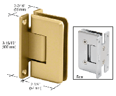 CRL Satin Brass Cologne 037 Series Wall Mount Hinge