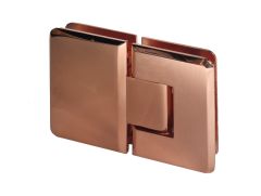 CRL Polished Copper Cologne 180 Series 90º Glass-To-Glass Hinge