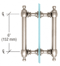 CRL Polished Nickel 6" Colonial Style Back-to-Back Pull Handles