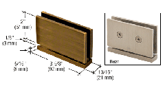 CRL Antique Brass Cardiff Series Top or Bottom Mount Hinge