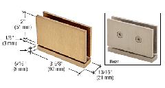 CRL Brushed Bronze Cardiff Series Top or Bottom Mount Hinge