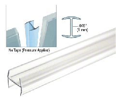 CRL Clear Copolymer Strip for 180º Glass-to-Glass Joints - 10.8mm Laminated Glass