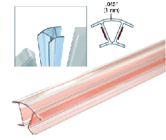 CRL Clear Copolymer Strip for 135º Glass-to-Glass Joints - 12.8mm Laminated Glass