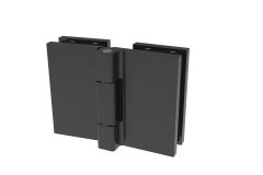 CRL COMO Matte Black 180° Glass-to-Glass Hinge