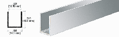 CRL 3/8" Aluminum U-Channels