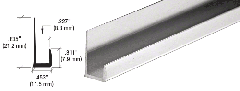 CRL 5/16" Standard Aluminum "J" Channel