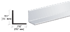 CRL 3/4" Aluminum Angle