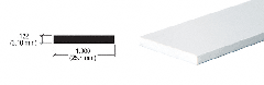 CRL 1" x 1/8" Aluminum Flat Bar Extrusion