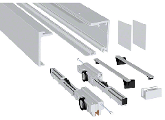 CRL 2 METRE COMPACT-X70 SINGLE SLIDING DOOR PLUS FIXED PANEL KIT