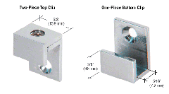 CRL 5/8" Wide Mirror Clips