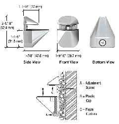 CRL Adjustable Shelf Brackets