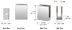 CRL Heavy Glass Face Plate Clamps for 3/8" to 1/2" Glass