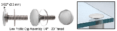 CRL 3/4" Low Profile Cap Assemblies 