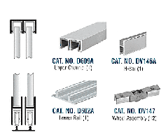 CRL Continental Style Security Rolling Track Assembly