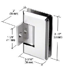 CRL Pinnacle 280 Series 180 Degree Pony Wall Mount Hinges