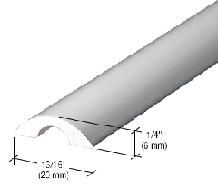 CRL Frameless Shower Door Half-Round Threshold