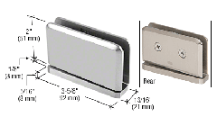 CRL Prima Series 5 Degree Pre-Set #1 Pin Top or Bottom Mount Hinge