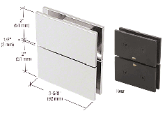 CRL Cardiff Series Glass-to-Glass Mount Hinge