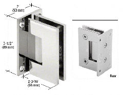 CRL Geneva 037 Wall Mount Full Back Plate Hinge