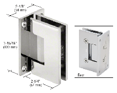 CRL Vienna 037 Wall Mount Full Back Plate Hinge