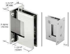 CRL Junior Geneva 037 Wall Mount Full Back Plate Hinge