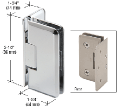 CRL Petite Series Wall Mount Offset Hinges