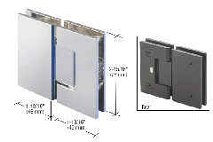 CRL Junior Geneva 180 Degree Glass-to-Glass Hinge