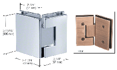 CRL Vienna Series Glass-to-Glass Mount Hinges