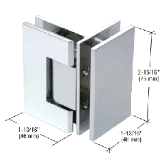 CRL Junior Geneva Series Glass-to-Glass Mount Hinges