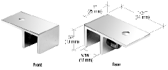 CRL Ceiling Mount "Sleeve Over" Glass Clamps