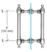 CRL 6" Colonial Back-to-Back Pull Handles