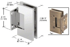 CRL Vienna 074 Wall Mount Short Back Plate Hinge