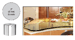 CRL 1" Diameter x 1" Long Standoff Bases