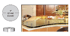 CRL 1" Diameter x 1/4" Long Standoff Bases