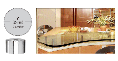 CRL 1" Diameter x 3/4" Long Standoff Bases