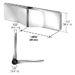 CRL UV Bond Universal Glass-to-Glass Hinges