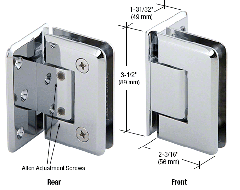 CRL Adjustable Pinnacle Offset Wall Mount Hinge