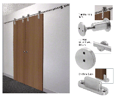 CRL Laguna Sliding Door Hardware Adaptor Kit for Wood Doors