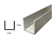 CRL U-Channels for 10 to 12 mm Glass 2.5m