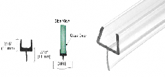 CRL One-Piece Bottom Rails with Clear Wipe