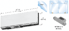 CRL Bottom Door Patch Fitting with Insert No. 1NT301