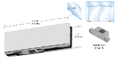 CRL Bottom Door Patch Fitting with Insert No. 1NT302